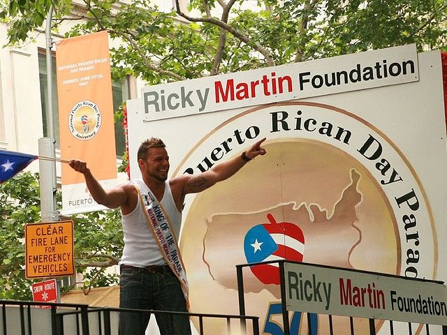 Ricky Martin - Ricky Martin in New York City at the Puerto Rican Day anual. With his a non-profit organization 