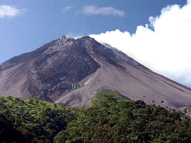 Map Of Indonesia Mount Merapi. Volcano Indonesia Mount Merapi