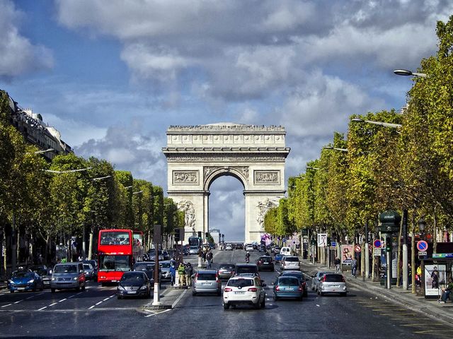 Arc de Triomphe from Champs-Elysees Paris France - A view from the Champs-Elysees of the famous monument of Paris Arc de Triomphe, situated in the centre of the Place Charles de Gaulle (originally named Place de l'Etoile). It was built by Napoleon in 1836 to celebrate his military victories, with the names of generals, which are carved in the top and inside of the arch. Today, it stands as a tribute to those who fought and died for France during the French Revolution and the wars under Napoleon. In its vault lies the Tomb of the Unknown Soldier from World War I. - , Arc, Triomphe, Triumphal, arch, arches, Champs, Elysees, Paris, France, places, place, travel, travel, tour, tours, trip, trips, view, views, famous, monument, monuments, centre, centres, palace, Charles, Gaulle, Etoile, Napoleon, 1836, military, victories, victory, names, name, generals, general, top, inside, today, tribute, tributes, French, Revolution, revolutions, war, wars, vault, vaults, tomb, tombs, Unknown, Soldier, soldiers, World, WWI - A view from the Champs-Elysees of the famous monument of Paris Arc de Triomphe, situated in the centre of the Place Charles de Gaulle (originally named Place de l'Etoile). It was built by Napoleon in 1836 to celebrate his military victories, with the names of generals, which are carved in the top and inside of the arch. Today, it stands as a tribute to those who fought and died for France during the French Revolution and the wars under Napoleon. In its vault lies the Tomb of the Unknown Soldier from World War I. Lösen Sie kostenlose Arc de Triomphe from Champs-Elysees Paris France Online Puzzle Spiele oder senden Sie Arc de Triomphe from Champs-Elysees Paris France Puzzle Spiel Gruß ecards  from puzzles-games.eu.. Arc de Triomphe from Champs-Elysees Paris France puzzle, Rätsel, puzzles, Puzzle Spiele, puzzles-games.eu, puzzle games, Online Puzzle Spiele, kostenlose Puzzle Spiele, kostenlose Online Puzzle Spiele, Arc de Triomphe from Champs-Elysees Paris France kostenlose Puzzle Spiel, Arc de Triomphe from Champs-Elysees Paris France Online Puzzle Spiel, jigsaw puzzles, Arc de Triomphe from Champs-Elysees Paris France jigsaw puzzle, jigsaw puzzle games, jigsaw puzzles games, Arc de Triomphe from Champs-Elysees Paris France Puzzle Spiel ecard, Puzzles Spiele ecards, Arc de Triomphe from Champs-Elysees Paris France Puzzle Spiel Gruß ecards