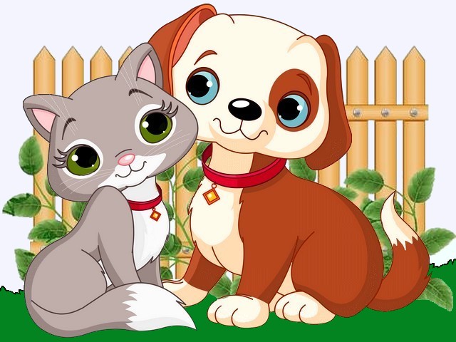 Cat and Dog Wallpaper - Wallpaper with a drawing of adorable cat and dog on sunny meadow near a wooden fence. - , cat, cats, dog, dogs, wallpaper, wallpapers, cartoon, cartoons, animals, animal, drawing, drawings, adorable, sunny, meadow, meadows, wooden, fence, fences - Wallpaper with a drawing of adorable cat and dog on sunny meadow near a wooden fence. Решайте бесплатные онлайн Cat and Dog Wallpaper пазлы игры или отправьте Cat and Dog Wallpaper пазл игру приветственную открытку  из puzzles-games.eu.. Cat and Dog Wallpaper пазл, пазлы, пазлы игры, puzzles-games.eu, пазл игры, онлайн пазл игры, игры пазлы бесплатно, бесплатно онлайн пазл игры, Cat and Dog Wallpaper бесплатно пазл игра, Cat and Dog Wallpaper онлайн пазл игра , jigsaw puzzles, Cat and Dog Wallpaper jigsaw puzzle, jigsaw puzzle games, jigsaw puzzles games, Cat and Dog Wallpaper пазл игра открытка, пазлы игры открытки, Cat and Dog Wallpaper пазл игра приветственная открытка