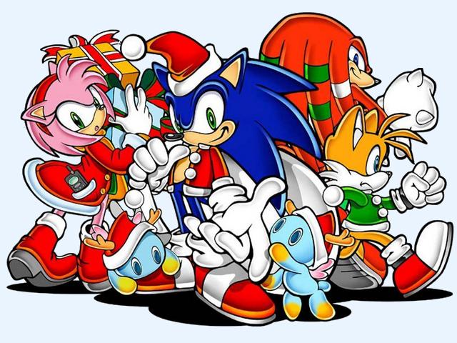 Sonic the Hedgehog Christmas Wallpaper - A Christmas Wallpaper with Sonic the Hedgehog and friends from 'Adventures of Sonic the Hedgehog', an American-Italian animated television series loosely based on the 'Sonic the Hedgehog' video game series. produced by Sega of America,  DiC Entertainment and Bohbot Communications (1993). - , Sonic, Hedgehog, Christmas, wallpaper, wallpapers, cartoon, cartoons, friends, friend, adventures, adventure, American, Italian, animated, television, series, serie, video, game, Sega, America, DiC, Entertainment, Bohbot, Communications, 1993 - A Christmas Wallpaper with Sonic the Hedgehog and friends from 'Adventures of Sonic the Hedgehog', an American-Italian animated television series loosely based on the 'Sonic the Hedgehog' video game series. produced by Sega of America,  DiC Entertainment and Bohbot Communications (1993). Solve free online Sonic the Hedgehog Christmas Wallpaper puzzle games or send Sonic the Hedgehog Christmas Wallpaper puzzle game greeting ecards  from puzzles-games.eu.. Sonic the Hedgehog Christmas Wallpaper puzzle, puzzles, puzzles games, puzzles-games.eu, puzzle games, online puzzle games, free puzzle games, free online puzzle games, Sonic the Hedgehog Christmas Wallpaper free puzzle game, Sonic the Hedgehog Christmas Wallpaper online puzzle game, jigsaw puzzles, Sonic the Hedgehog Christmas Wallpaper jigsaw puzzle, jigsaw puzzle games, jigsaw puzzles games, Sonic the Hedgehog Christmas Wallpaper puzzle game ecard, puzzles games ecards, Sonic the Hedgehog Christmas Wallpaper puzzle game greeting ecard