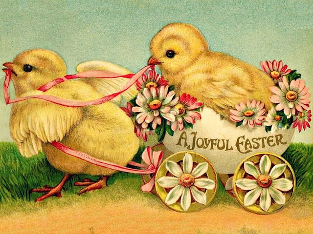 Vintage Easter Postcard - Beautiful vintage greeting postcard for 'A Joyful Easter' with cute yellow chicks riding an Easter egg carriage and spring flowers. - , vintage, Easter, postcard, postcards, cartoon, cartoons, holiday, holidays, beautiful, greeting, joyful, cute, yellow, chicks, chick, egg, eggs, carriage, carriages, spring, flowers, flower - Beautiful vintage greeting postcard for 'A Joyful Easter' with cute yellow chicks riding an Easter egg carriage and spring flowers. Lösen Sie kostenlose Vintage Easter Postcard Online Puzzle Spiele oder senden Sie Vintage Easter Postcard Puzzle Spiel Gruß ecards  from puzzles-games.eu.. Vintage Easter Postcard puzzle, Rätsel, puzzles, Puzzle Spiele, puzzles-games.eu, puzzle games, Online Puzzle Spiele, kostenlose Puzzle Spiele, kostenlose Online Puzzle Spiele, Vintage Easter Postcard kostenlose Puzzle Spiel, Vintage Easter Postcard Online Puzzle Spiel, jigsaw puzzles, Vintage Easter Postcard jigsaw puzzle, jigsaw puzzle games, jigsaw puzzles games, Vintage Easter Postcard Puzzle Spiel ecard, Puzzles Spiele ecards, Vintage Easter Postcard Puzzle Spiel Gruß ecards