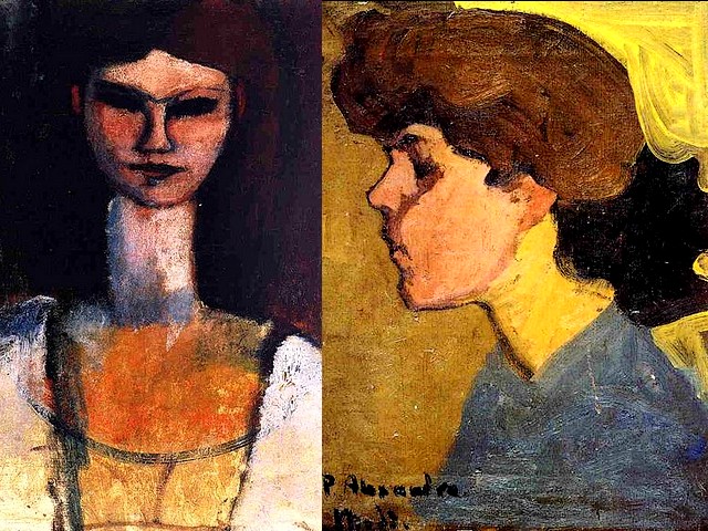 Amedeo Modigliani Bust of a Young Woman and Head of a Woman in Profile - The portrait 'Bust of a Young Woman' ('Buste de jeune femme', 1919, oil on canvas) is the first painting in which Amedeo Modigliani retains only what is essential, with  the characteristic for his work elongated head, nose and neck, a transition towards the sculpture. 'Head of a Woman in Profile' ('Tete de femme de profile', 1917, oil on canvas), dedicated to his friend and patron Paul Alexandre, is a single expressionistic portrait, the only exception to the rule to paint his portraits frontally, with a direct gaze. - , Amedeo, Modigliani, bust, busts, young, woman, women, head, heads, profile, profiles, art, arts, painter, painters, artist, artists, sculptor, sculptors, Expressionist, Expressionists, portrait, portraits, 1919, oil, canvas, first, painting, paintings, essential, characteristic, characteristics, work, works, elongated, heads, head, noses, nose, necks, neck, sculpture, sculptures, 1917, friend, friends, patron, patrons, Paul, Alexandre, single, expressionistic, exception, rule, rules, frontally, direct, gaze, gazes - The portrait 'Bust of a Young Woman' ('Buste de jeune femme', 1919, oil on canvas) is the first painting in which Amedeo Modigliani retains only what is essential, with  the characteristic for his work elongated head, nose and neck, a transition towards the sculpture. 'Head of a Woman in Profile' ('Tete de femme de profile', 1917, oil on canvas), dedicated to his friend and patron Paul Alexandre, is a single expressionistic portrait, the only exception to the rule to paint his portraits frontally, with a direct gaze. Resuelve rompecabezas en línea gratis Amedeo Modigliani Bust of a Young Woman and Head of a Woman in Profile juegos puzzle o enviar Amedeo Modigliani Bust of a Young Woman and Head of a Woman in Profile juego de puzzle tarjetas electrónicas de felicitación  de puzzles-games.eu.. Amedeo Modigliani Bust of a Young Woman and Head of a Woman in Profile puzzle, puzzles, rompecabezas juegos, puzzles-games.eu, juegos de puzzle, juegos en línea del rompecabezas, juegos gratis puzzle, juegos en línea gratis rompecabezas, Amedeo Modigliani Bust of a Young Woman and Head of a Woman in Profile juego de puzzle gratuito, Amedeo Modigliani Bust of a Young Woman and Head of a Woman in Profile juego de rompecabezas en línea, jigsaw puzzles, Amedeo Modigliani Bust of a Young Woman and Head of a Woman in Profile jigsaw puzzle, jigsaw puzzle games, jigsaw puzzles games, Amedeo Modigliani Bust of a Young Woman and Head of a Woman in Profile rompecabezas de juego tarjeta electrónica, juegos de puzzles tarjetas electrónicas, Amedeo Modigliani Bust of a Young Woman and Head of a Woman in Profile puzzle tarjeta electrónica de felicitación