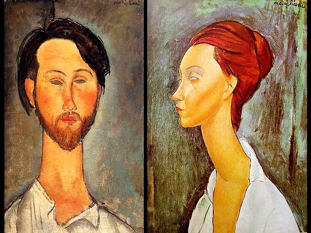 Amedeo Modigliani Leopold Zborowski and Portrait of Lunia Czechowska - 'Leopold Zborowski' (1918, oil on canvas, private collection), portrait made by Amedeo Modigliani of his friend, Polish art dealer and patron Leopold Zborowski (since 1916, when he founds that the young and ambitious dealer Paul Guillaume becomes unsympathetic) and 'Portrait of Lunia Czechowska' (1919, oil on canvas, private collection), married to a soldier, after a chance meeting, she becomes a lifelong friend of Modigliani, one of the most intriguing models and women's portraits with idealized form, with whom his art reaches the highest perfection. - , Amedeo, Modigliani, Leopold, Zborowski, portrait, portraits, Lunia, Czechowska, art, arts, painter, painters, artist, artists, sculptor, sculptors, Expressionist, Expressionists, 1918, oil, canvas, canvases, private, collection, collections, friend, friends, Polish, dealer, dealers, patron, patrons, 1916, young, ambitious, Paul, Guillaume, unsympathetic, 1919, soldier, soldiers, chance, chances, lifelong, most, intriguing, models, model, women, woman, idealized, highest, perfection - 'Leopold Zborowski' (1918, oil on canvas, private collection), portrait made by Amedeo Modigliani of his friend, Polish art dealer and patron Leopold Zborowski (since 1916, when he founds that the young and ambitious dealer Paul Guillaume becomes unsympathetic) and 'Portrait of Lunia Czechowska' (1919, oil on canvas, private collection), married to a soldier, after a chance meeting, she becomes a lifelong friend of Modigliani, one of the most intriguing models and women's portraits with idealized form, with whom his art reaches the highest perfection. Lösen Sie kostenlose Amedeo Modigliani Leopold Zborowski and Portrait of Lunia Czechowska Online Puzzle Spiele oder senden Sie Amedeo Modigliani Leopold Zborowski and Portrait of Lunia Czechowska Puzzle Spiel Gruß ecards  from puzzles-games.eu.. Amedeo Modigliani Leopold Zborowski and Portrait of Lunia Czechowska puzzle, Rätsel, puzzles, Puzzle Spiele, puzzles-games.eu, puzzle games, Online Puzzle Spiele, kostenlose Puzzle Spiele, kostenlose Online Puzzle Spiele, Amedeo Modigliani Leopold Zborowski and Portrait of Lunia Czechowska kostenlose Puzzle Spiel, Amedeo Modigliani Leopold Zborowski and Portrait of Lunia Czechowska Online Puzzle Spiel, jigsaw puzzles, Amedeo Modigliani Leopold Zborowski and Portrait of Lunia Czechowska jigsaw puzzle, jigsaw puzzle games, jigsaw puzzles games, Amedeo Modigliani Leopold Zborowski and Portrait of Lunia Czechowska Puzzle Spiel ecard, Puzzles Spiele ecards, Amedeo Modigliani Leopold Zborowski and Portrait of Lunia Czechowska Puzzle Spiel Gruß ecards