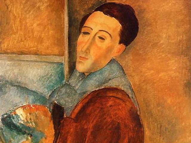 Amedeo Modigliani Self Portrait - A fragment of 'Self Portrait' by Amedeo Modigliani (1919, oil on canvas, Museum of Contemporary Art, Sao Paulo, Brazil), the last work of Modigliani, which he painted just a week before his death, with half-shut eyes and a palette in hand, as though with a presentiment of the end. Amedeo Clemente Modigliani was born into a Jewish family at Livorno, in Tuscany, Italy on July 12, 1884 and died in Paris of a tubercular meningitis on January 24, 1920. He is an Italian artist who worked mainly in France, known for his paintings and sculptures in a modern style with elongated form and of mask-like faces. - , Amedeo, Modigliani, self, portrait, portraits, art, arts, painter, painters, artist, artists, sculptor, sculptors, Expressionist, Expressionists, fragment, fragments, oil, oils, canvas, 1919, Museum, Contemporary, Sao, Paulo, Brazil, last, work, works, death, deaths, half-shut, eyes, eye, palette, palettes, hand, hands, presentiment, presentiments, end, ends, Clemente, Jewish, family, families, Livorno, Tuscany, Italy, 1884, 1920, Paris, tubercular, meningitis, France, paintings, painting, sculptures, sculpture, modern, style, styles, elongated, form, forms, mask-like, faces, face - A fragment of 'Self Portrait' by Amedeo Modigliani (1919, oil on canvas, Museum of Contemporary Art, Sao Paulo, Brazil), the last work of Modigliani, which he painted just a week before his death, with half-shut eyes and a palette in hand, as though with a presentiment of the end. Amedeo Clemente Modigliani was born into a Jewish family at Livorno, in Tuscany, Italy on July 12, 1884 and died in Paris of a tubercular meningitis on January 24, 1920. He is an Italian artist who worked mainly in France, known for his paintings and sculptures in a modern style with elongated form and of mask-like faces. Решайте бесплатные онлайн Amedeo Modigliani Self Portrait пазлы игры или отправьте Amedeo Modigliani Self Portrait пазл игру приветственную открытку  из puzzles-games.eu.. Amedeo Modigliani Self Portrait пазл, пазлы, пазлы игры, puzzles-games.eu, пазл игры, онлайн пазл игры, игры пазлы бесплатно, бесплатно онлайн пазл игры, Amedeo Modigliani Self Portrait бесплатно пазл игра, Amedeo Modigliani Self Portrait онлайн пазл игра , jigsaw puzzles, Amedeo Modigliani Self Portrait jigsaw puzzle, jigsaw puzzle games, jigsaw puzzles games, Amedeo Modigliani Self Portrait пазл игра открытка, пазлы игры открытки, Amedeo Modigliani Self Portrait пазл игра приветственная открытка