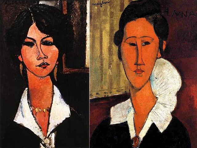 Amedeo Modigliani Woman of Algiers and Anna (Hanka) Zborowska - Portraits painted by the bohemian artist Amedeo Modigliani - 'Woman of Algiers' (aka 'Almaisa', 1917, oil on canvas Museum Ludwig, Cologne, Germany) and 'Anna (Hanka) Zborowska'(1917, National Gallery of Modern Art, Rome, Italy), a wife of the Modigliani's dealer and his patron Leopold Zborowski and one of the many models of the painter, who after the death of her husband  continued to sale of paintings. - , Amedeo, Modigliani, woman, women, Algiers, Anna, Hanka, Zborowska, art, arts, painter, painters, artist, artists, sculptor, sculptors, Expressionist, Expressionists, portraits, portrait, bohemian, 1917, oil, canvas, Museum, Ludwig, Cologne, Germany, 1917, National, Gallery, galleries, Modern, Rome, Italy, wife, wifes, dealer, dealers, patron, patrons, Leopold, Zborowski, models, model, husband, husbands, paintings, painting - Portraits painted by the bohemian artist Amedeo Modigliani - 'Woman of Algiers' (aka 'Almaisa', 1917, oil on canvas Museum Ludwig, Cologne, Germany) and 'Anna (Hanka) Zborowska'(1917, National Gallery of Modern Art, Rome, Italy), a wife of the Modigliani's dealer and his patron Leopold Zborowski and one of the many models of the painter, who after the death of her husband  continued to sale of paintings. Решайте бесплатные онлайн Amedeo Modigliani Woman of Algiers and Anna (Hanka) Zborowska пазлы игры или отправьте Amedeo Modigliani Woman of Algiers and Anna (Hanka) Zborowska пазл игру приветственную открытку  из puzzles-games.eu.. Amedeo Modigliani Woman of Algiers and Anna (Hanka) Zborowska пазл, пазлы, пазлы игры, puzzles-games.eu, пазл игры, онлайн пазл игры, игры пазлы бесплатно, бесплатно онлайн пазл игры, Amedeo Modigliani Woman of Algiers and Anna (Hanka) Zborowska бесплатно пазл игра, Amedeo Modigliani Woman of Algiers and Anna (Hanka) Zborowska онлайн пазл игра , jigsaw puzzles, Amedeo Modigliani Woman of Algiers and Anna (Hanka) Zborowska jigsaw puzzle, jigsaw puzzle games, jigsaw puzzles games, Amedeo Modigliani Woman of Algiers and Anna (Hanka) Zborowska пазл игра открытка, пазлы игры открытки, Amedeo Modigliani Woman of Algiers and Anna (Hanka) Zborowska пазл игра приветственная открытка