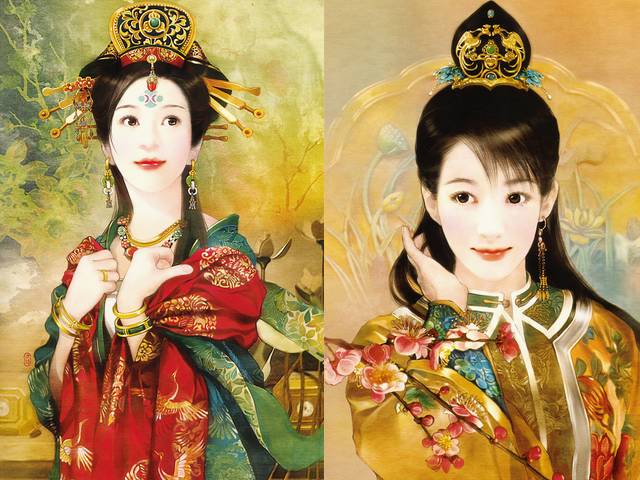 Ancient Beauties in Qing Dynasty by Der Jen - Portraits of two beautiful ancient Chinese women from 'Beauties in Qing Dynasty', an elite collection of paintings by Der Jen (Dezhen), a Taiwanese artist. - , ancient, beauties, beauty, Qing, Dynasty, dynasties, Der, Jen, art, arts, portraits, portrait, beautiful, Chinese, women, woman, elite, collection, collections, paintings, painting, Dezhen, Taiwanese, artist, artists - Portraits of two beautiful ancient Chinese women from 'Beauties in Qing Dynasty', an elite collection of paintings by Der Jen (Dezhen), a Taiwanese artist. Lösen Sie kostenlose Ancient Beauties in Qing Dynasty by Der Jen Online Puzzle Spiele oder senden Sie Ancient Beauties in Qing Dynasty by Der Jen Puzzle Spiel Gruß ecards  from puzzles-games.eu.. Ancient Beauties in Qing Dynasty by Der Jen puzzle, Rätsel, puzzles, Puzzle Spiele, puzzles-games.eu, puzzle games, Online Puzzle Spiele, kostenlose Puzzle Spiele, kostenlose Online Puzzle Spiele, Ancient Beauties in Qing Dynasty by Der Jen kostenlose Puzzle Spiel, Ancient Beauties in Qing Dynasty by Der Jen Online Puzzle Spiel, jigsaw puzzles, Ancient Beauties in Qing Dynasty by Der Jen jigsaw puzzle, jigsaw puzzle games, jigsaw puzzles games, Ancient Beauties in Qing Dynasty by Der Jen Puzzle Spiel ecard, Puzzles Spiele ecards, Ancient Beauties in Qing Dynasty by Der Jen Puzzle Spiel Gruß ecards