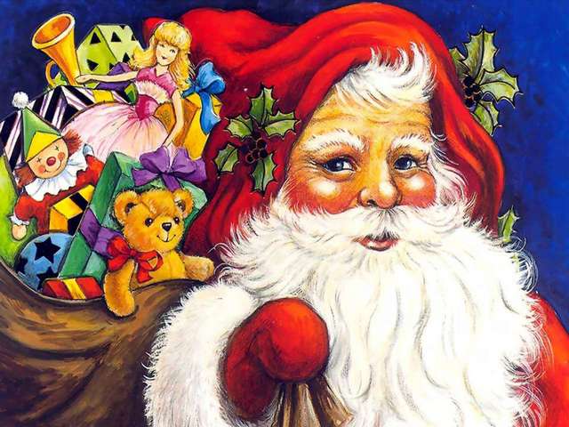 Christmas Greeting Card with Santa Claus - A beautiful drawing on a greeting card for Christmas with smiling Santa Claus, who carries a large sack full of gifts. - , Christmas, greeting, greetings, card, cards, Santa, Claus, art, arts, cartoons, cartoon, holiday, holidays, feast, feasts, festivity, festivities, celebration, celebrations, seasons, season, beautiful, drawing, drawings, sack, sacks, gifts, gift - A beautiful drawing on a greeting card for Christmas with smiling Santa Claus, who carries a large sack full of gifts. Solve free online Christmas Greeting Card with Santa Claus puzzle games or send Christmas Greeting Card with Santa Claus puzzle game greeting ecards  from puzzles-games.eu.. Christmas Greeting Card with Santa Claus puzzle, puzzles, puzzles games, puzzles-games.eu, puzzle games, online puzzle games, free puzzle games, free online puzzle games, Christmas Greeting Card with Santa Claus free puzzle game, Christmas Greeting Card with Santa Claus online puzzle game, jigsaw puzzles, Christmas Greeting Card with Santa Claus jigsaw puzzle, jigsaw puzzle games, jigsaw puzzles games, Christmas Greeting Card with Santa Claus puzzle game ecard, puzzles games ecards, Christmas Greeting Card with Santa Claus puzzle game greeting ecard