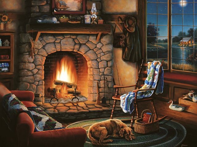 Cozy Cabin by Judy Gibson - The painting 'Cozy Cabin', which depicts a beautiful scene with sleepy dog in front of a burning fireplace, is an artwork by the talented artist Judy Gibson. Born in Paris, Texas in 1946, Judy Gibson is one of the most sought-after and most recognized artists not only in Texas but throughout the world. Her art themes are diverse, from local scenes of Texas to exquisitely detailed paintings of wildlife, painted with oils, watercolors and colored pencils. Her love for animals is the driving force in her artworks. - , cozy, cabin, cabins, Judy, Gibson, art, arts, animals, animal, holidays, holiday, painting, paintings, beautiful, scene, scenes, sleepy, dog, dogs, burning, fireplace, fireplaces, artwork, artworks, talented, artist, artists, Paris, Texas, 1946, sought, recognized, world, themes, theme, diverse, local, scenes, scene, exquisitely, detailed, paintings, painting, wildlife, oils, watercolors, colored, pencils, pencil, love, force - The painting 'Cozy Cabin', which depicts a beautiful scene with sleepy dog in front of a burning fireplace, is an artwork by the talented artist Judy Gibson. Born in Paris, Texas in 1946, Judy Gibson is one of the most sought-after and most recognized artists not only in Texas but throughout the world. Her art themes are diverse, from local scenes of Texas to exquisitely detailed paintings of wildlife, painted with oils, watercolors and colored pencils. Her love for animals is the driving force in her artworks. Подреждайте безплатни онлайн Cozy Cabin by Judy Gibson пъзел игри или изпратете Cozy Cabin by Judy Gibson пъзел игра поздравителна картичка  от puzzles-games.eu.. Cozy Cabin by Judy Gibson пъзел, пъзели, пъзели игри, puzzles-games.eu, пъзел игри, online пъзел игри, free пъзел игри, free online пъзел игри, Cozy Cabin by Judy Gibson free пъзел игра, Cozy Cabin by Judy Gibson online пъзел игра, jigsaw puzzles, Cozy Cabin by Judy Gibson jigsaw puzzle, jigsaw puzzle games, jigsaw puzzles games, Cozy Cabin by Judy Gibson пъзел игра картичка, пъзели игри картички, Cozy Cabin by Judy Gibson пъзел игра поздравителна картичка