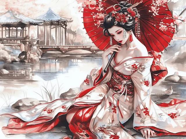 Japanese Beauty juego de puzzle 