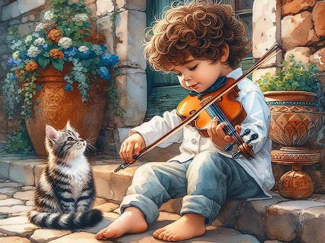 Little Violinist puzzle game 