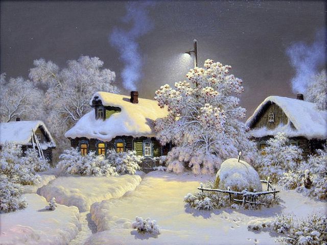 Night before Christmas by Viktor Tormosov - A beautiful winter landscape with lovely house in a night before Christmas, painted by the contemporary Soviet and Russian artist Viktor Tormosov, born in 1953. <br />
His paintings can be seen in the museums of Suzdal, Vladimir, Moscow and in private collections. - , night, nights, Christmas, Viktor, Tormosov, art, arts, nature, natures, beautiful, winter, landscape, landscapes, lovely, house, houses, night, contemporary, Soviet, Russian, artist, artists, paintings, painting, museums, museum, Suzdal, Vladimir, Moscow, private, collections, collection - A beautiful winter landscape with lovely house in a night before Christmas, painted by the contemporary Soviet and Russian artist Viktor Tormosov, born in 1953. <br />
His paintings can be seen in the museums of Suzdal, Vladimir, Moscow and in private collections. Решайте бесплатные онлайн Night before Christmas by Viktor Tormosov пазлы игры или отправьте Night before Christmas by Viktor Tormosov пазл игру приветственную открытку  из puzzles-games.eu.. Night before Christmas by Viktor Tormosov пазл, пазлы, пазлы игры, puzzles-games.eu, пазл игры, онлайн пазл игры, игры пазлы бесплатно, бесплатно онлайн пазл игры, Night before Christmas by Viktor Tormosov бесплатно пазл игра, Night before Christmas by Viktor Tormosov онлайн пазл игра , jigsaw puzzles, Night before Christmas by Viktor Tormosov jigsaw puzzle, jigsaw puzzle games, jigsaw puzzles games, Night before Christmas by Viktor Tormosov пазл игра открытка, пазлы игры открытки, Night before Christmas by Viktor Tormosov пазл игра приветственная открытка