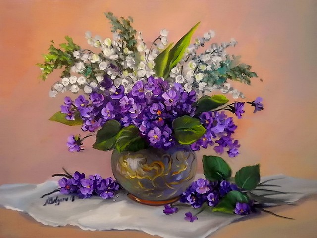 Still-life by Anca Bulgaru Romania - Beautiful stil- life with delicate spring flowers, oil on canvas by Anca Bulgaru (1955).<br />
Anca Bulgaru was born in Iashi, Romania, a city with a lot of artistic potential, that attracted other dreamers in the fine arts. <br />
Painting is more than a hobby to Anca Bulgaru, it is a passion and a belief in life. With a career of over 40 years, Anca Bulgaru painted more than 500 paintings. - , still-life, Anca, Bulgaru, Romania, art, arts, beautiful, delicate, spring, flowers, flower, oil, canvas, Iashi, citycities, artistic, potential, dreamers, dreamer, fine, painting, paintings, hobby, passion, passions, belief, life, career, years, year - Beautiful stil- life with delicate spring flowers, oil on canvas by Anca Bulgaru (1955).<br />
Anca Bulgaru was born in Iashi, Romania, a city with a lot of artistic potential, that attracted other dreamers in the fine arts. <br />
Painting is more than a hobby to Anca Bulgaru, it is a passion and a belief in life. With a career of over 40 years, Anca Bulgaru painted more than 500 paintings. Solve free online Still-life by Anca Bulgaru Romania puzzle games or send Still-life by Anca Bulgaru Romania puzzle game greeting ecards  from puzzles-games.eu.. Still-life by Anca Bulgaru Romania puzzle, puzzles, puzzles games, puzzles-games.eu, puzzle games, online puzzle games, free puzzle games, free online puzzle games, Still-life by Anca Bulgaru Romania free puzzle game, Still-life by Anca Bulgaru Romania online puzzle game, jigsaw puzzles, Still-life by Anca Bulgaru Romania jigsaw puzzle, jigsaw puzzle games, jigsaw puzzles games, Still-life by Anca Bulgaru Romania puzzle game ecard, puzzles games ecards, Still-life by Anca Bulgaru Romania puzzle game greeting ecard