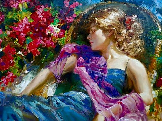 Sundrenched Garden by Vladimir Volegov puzzle game 