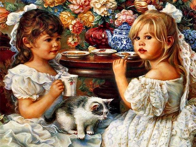 Tea Party by Sandra Kuck puzzle game 