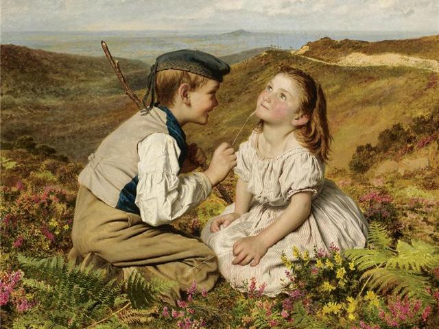 Touch and Go to Laugh or No by Sophie Anderson - 'Touch and Go, To Laugh or No', beautiful painting (1857, oil on canvas, private collection, listed at Bridgeman Art Library), by  Sophie Gengembre Anderson (1823-1903), a French-born British artist, landscape painter and illustrator, known with her wonderful lifelike paintings of Victorian children. The boy and girl in this painting were probably the children of Walter and Sophie Anderson, who play nursery game, popular in the 1850s,  called 'You must not laugh, you must not cry, till I count to ten'. - , touch, laugh, Sophie, Anderson, art, arts, beautiful, painting, paintings, 1857, oil, canvas, private, collection, collections, Bridgeman, library, libraries, Gengembre, 1823, 1903, French, British, artist, artists, landscape, painter, painters, illustrator, illustrators, wonderful, lifelike, Victorian, children, child, boy, boys, girl, girls, Walter, nursery, game, games, popular, 1850, cry - 'Touch and Go, To Laugh or No', beautiful painting (1857, oil on canvas, private collection, listed at Bridgeman Art Library), by  Sophie Gengembre Anderson (1823-1903), a French-born British artist, landscape painter and illustrator, known with her wonderful lifelike paintings of Victorian children. The boy and girl in this painting were probably the children of Walter and Sophie Anderson, who play nursery game, popular in the 1850s,  called 'You must not laugh, you must not cry, till I count to ten'. Resuelve rompecabezas en línea gratis Touch and Go to Laugh or No by Sophie Anderson juegos puzzle o enviar Touch and Go to Laugh or No by Sophie Anderson juego de puzzle tarjetas electrónicas de felicitación  de puzzles-games.eu.. Touch and Go to Laugh or No by Sophie Anderson puzzle, puzzles, rompecabezas juegos, puzzles-games.eu, juegos de puzzle, juegos en línea del rompecabezas, juegos gratis puzzle, juegos en línea gratis rompecabezas, Touch and Go to Laugh or No by Sophie Anderson juego de puzzle gratuito, Touch and Go to Laugh or No by Sophie Anderson juego de rompecabezas en línea, jigsaw puzzles, Touch and Go to Laugh or No by Sophie Anderson jigsaw puzzle, jigsaw puzzle games, jigsaw puzzles games, Touch and Go to Laugh or No by Sophie Anderson rompecabezas de juego tarjeta electrónica, juegos de puzzles tarjetas electrónicas, Touch and Go to Laugh or No by Sophie Anderson puzzle tarjeta electrónica de felicitación
