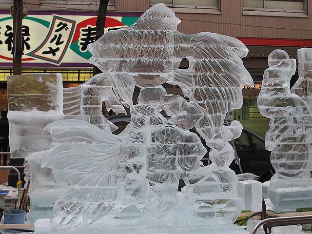 Goldfish Ice Sculpture Ekimae-dori Susukino Sapporo Hokkaido Japan - Ice sculpture named 'Playing with Goldfish' on the main shopping street Ekimae-dori of Susukino district, during the annual Snow and Ice Festival in Sapporo, capital city of Hokkaido, the northernmost prefecture of Japan (February 2006). - , goldfish, ice, sculpture, sculptures, Susukino, Sapporo, Hokkaido, Japan, show, shows, places, place, nature, natures, travel, travels, trip, trips, tour, tours, main, shopping, street, Ekimae-dori, district, districts, annual, snow, festival, festivals, capital, city, cities, northernmost, prefecture, prefectures, February, 2006 - Ice sculpture named 'Playing with Goldfish' on the main shopping street Ekimae-dori of Susukino district, during the annual Snow and Ice Festival in Sapporo, capital city of Hokkaido, the northernmost prefecture of Japan (February 2006). Решайте бесплатные онлайн Goldfish Ice Sculpture Ekimae-dori Susukino Sapporo Hokkaido Japan пазлы игры или отправьте Goldfish Ice Sculpture Ekimae-dori Susukino Sapporo Hokkaido Japan пазл игру приветственную открытку  из puzzles-games.eu.. Goldfish Ice Sculpture Ekimae-dori Susukino Sapporo Hokkaido Japan пазл, пазлы, пазлы игры, puzzles-games.eu, пазл игры, онлайн пазл игры, игры пазлы бесплатно, бесплатно онлайн пазл игры, Goldfish Ice Sculpture Ekimae-dori Susukino Sapporo Hokkaido Japan бесплатно пазл игра, Goldfish Ice Sculpture Ekimae-dori Susukino Sapporo Hokkaido Japan онлайн пазл игра , jigsaw puzzles, Goldfish Ice Sculpture Ekimae-dori Susukino Sapporo Hokkaido Japan jigsaw puzzle, jigsaw puzzle games, jigsaw puzzles games, Goldfish Ice Sculpture Ekimae-dori Susukino Sapporo Hokkaido Japan пазл игра открытка, пазлы игры открытки, Goldfish Ice Sculpture Ekimae-dori Susukino Sapporo Hokkaido Japan пазл игра приветственная открытка