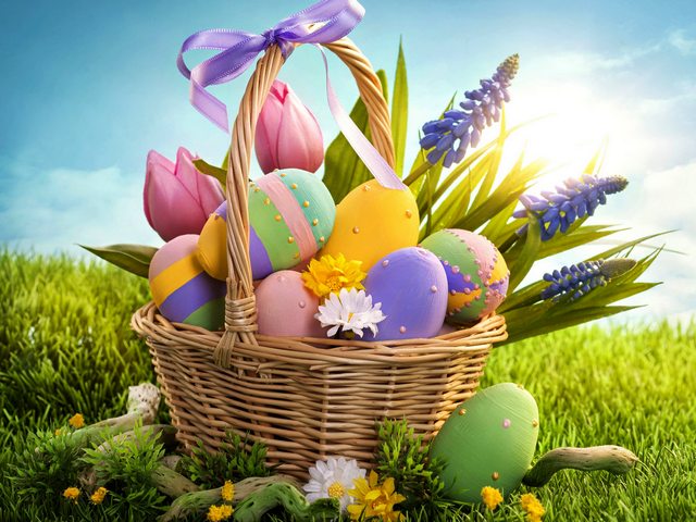 Basket with Easter Eggs Wallpaper - Beautiful wallpaper with colorful Easter eggs and spring flowers in a wicker basket on a sunny meadow with green grass.<br />
The celebration of Easter has its Pagan roots, related to the spring equinox, which for millennia was an important holiday in many religions, marking the end of winter and beginning of spring, the season of the rebirth of life.<br />
Enjoy this wonderful holiday together with your loved ones. - , basket, baskets, Easter, eggs, egg, wallpaper, wallpapers, holiday, holidays, cartoon, cartoons, beautiful, colorful, spring, flowers, flower, wicker, sunny, meadow, meadows, green, grass, celebration, Pagan, roots, root, equinox, millennia, important, religions, religion, end, winter, beginning, season, seasons, rebirth, life, wonderful - Beautiful wallpaper with colorful Easter eggs and spring flowers in a wicker basket on a sunny meadow with green grass.<br />
The celebration of Easter has its Pagan roots, related to the spring equinox, which for millennia was an important holiday in many religions, marking the end of winter and beginning of spring, the season of the rebirth of life.<br />
Enjoy this wonderful holiday together with your loved ones. Подреждайте безплатни онлайн Basket with Easter Eggs Wallpaper пъзел игри или изпратете Basket with Easter Eggs Wallpaper пъзел игра поздравителна картичка  от puzzles-games.eu.. Basket with Easter Eggs Wallpaper пъзел, пъзели, пъзели игри, puzzles-games.eu, пъзел игри, online пъзел игри, free пъзел игри, free online пъзел игри, Basket with Easter Eggs Wallpaper free пъзел игра, Basket with Easter Eggs Wallpaper online пъзел игра, jigsaw puzzles, Basket with Easter Eggs Wallpaper jigsaw puzzle, jigsaw puzzle games, jigsaw puzzles games, Basket with Easter Eggs Wallpaper пъзел игра картичка, пъзели игри картички, Basket with Easter Eggs Wallpaper пъзел игра поздравителна картичка