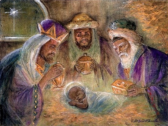 Christmas Card Adoration of the Magi - An African American Christmas card 'Adoration of the Magi' with Jesus in a Manger and the three wise men who present their gifts. - , Christmas, card, cards, Adoration, Magi, holidays, holiday, festival, festivals, celebrations, celebration, Christianity, Jesus, birthday, birthdays, nativity, African, American, manger, three, wise, men, man, gifts, gift - An African American Christmas card 'Adoration of the Magi' with Jesus in a Manger and the three wise men who present their gifts. Решайте бесплатные онлайн Christmas Card Adoration of the Magi пазлы игры или отправьте Christmas Card Adoration of the Magi пазл игру приветственную открытку  из puzzles-games.eu.. Christmas Card Adoration of the Magi пазл, пазлы, пазлы игры, puzzles-games.eu, пазл игры, онлайн пазл игры, игры пазлы бесплатно, бесплатно онлайн пазл игры, Christmas Card Adoration of the Magi бесплатно пазл игра, Christmas Card Adoration of the Magi онлайн пазл игра , jigsaw puzzles, Christmas Card Adoration of the Magi jigsaw puzzle, jigsaw puzzle games, jigsaw puzzles games, Christmas Card Adoration of the Magi пазл игра открытка, пазлы игры открытки, Christmas Card Adoration of the Magi пазл игра приветственная открытка