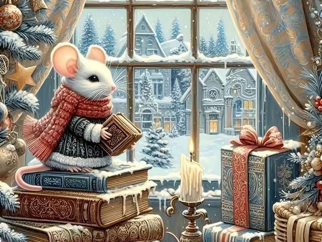 Christmas Mouse пъзел игра 