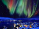 Aurora Borealis over Hammerfest Northern Norway