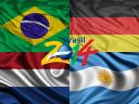 2014 FIFA World Cup Brazil Teams qualified in Semifinals