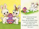 Bunnies and Easter Egg Greeting Card