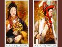 Chinese Tarot Page and Knight of Wands by Der Jen