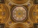 Ornate Ceiling in St.Stephen Basilica Budapest Hungary