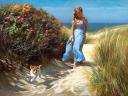 Walk in Dunes of Angelholm by Vladimir Volegov