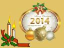 2014 Merry Christmas and Happy New Year Greeting Card