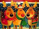 Christmas Reindeers Wallpaper