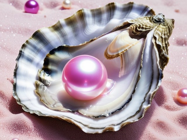 Pink Pearl in Shell puzzle game 