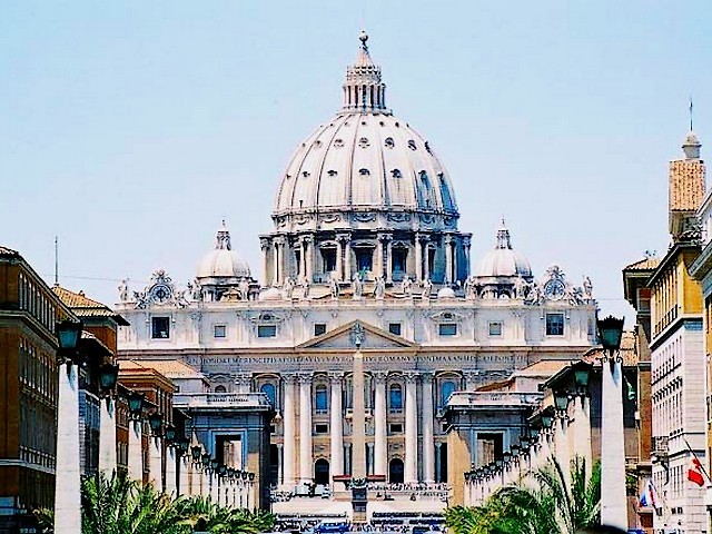 Basilica St. Peter Vatican Rome Italy - The grand east facade of St. Peter's Basilica, designed by Carlo Modeno, built between 1608-1614 and topped by 13 statues of apostles in travertine. The dome was designed by Michelangelo, unfinished when he died three weeks before his 89th birthday on February 18th, 1564 (completed in 1593). - , basilica, basilicas, St., Peter, Vatican, Rome, Italy, places, place, holidays, holiday, travel, travels, tour, tours, trips, trip, excursion, excursions, grand, east, facade, facades, Carlo, Modeno, 1608-1614, statues, statue, apostles, apostle, travertine, dome, domes, Michelangelo, 89th, birthday, birthdays, 1564, 1593 - The grand east facade of St. Peter's Basilica, designed by Carlo Modeno, built between 1608-1614 and topped by 13 statues of apostles in travertine. The dome was designed by Michelangelo, unfinished when he died three weeks before his 89th birthday on February 18th, 1564 (completed in 1593). Resuelve rompecabezas en línea gratis Basilica St. Peter Vatican Rome Italy juegos puzzle o enviar Basilica St. Peter Vatican Rome Italy juego de puzzle tarjetas electrónicas de felicitación  de puzzles-games.eu.. Basilica St. Peter Vatican Rome Italy puzzle, puzzles, rompecabezas juegos, puzzles-games.eu, juegos de puzzle, juegos en línea del rompecabezas, juegos gratis puzzle, juegos en línea gratis rompecabezas, Basilica St. Peter Vatican Rome Italy juego de puzzle gratuito, Basilica St. Peter Vatican Rome Italy juego de rompecabezas en línea, jigsaw puzzles, Basilica St. Peter Vatican Rome Italy jigsaw puzzle, jigsaw puzzle games, jigsaw puzzles games, Basilica St. Peter Vatican Rome Italy rompecabezas de juego tarjeta electrónica, juegos de puzzles tarjetas electrónicas, Basilica St. Peter Vatican Rome Italy puzzle tarjeta electrónica de felicitación