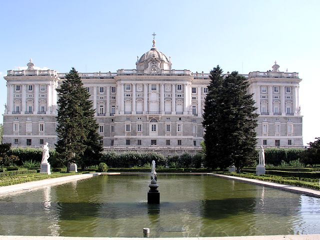 Royal Palace of Madrid Spain - The Royal Palace of Madrid (The Palacio Real de Madrid), which is believed to be the largest palace in Europe, is the official palace of the Spanish monarchy and today is only used for official state functions and ceremonies, partially open to public. The King of Spain, Juan Carlos and the Royal Family reside in the more modest Zarzuela Palace (Palacio de la Zarzuela), located in the El Pardo complex at the outskirts of Madrid. - , Royal, palace, palaces, Madrid, Spain, places, place, travel, travels, tour, tours, trip, trips, Palacio, Real, largest, Europe, official, Spanish, monarchy, monarchies, today, state, functions, function, ceremonies, ceremony, public, king, kings, Juan, Carlos, family, families, modest, Zarzuela, ElPardo, complex, complexes, outskirts - The Royal Palace of Madrid (The Palacio Real de Madrid), which is believed to be the largest palace in Europe, is the official palace of the Spanish monarchy and today is only used for official state functions and ceremonies, partially open to public. The King of Spain, Juan Carlos and the Royal Family reside in the more modest Zarzuela Palace (Palacio de la Zarzuela), located in the El Pardo complex at the outskirts of Madrid. Solve free online Royal Palace of Madrid Spain puzzle games or send Royal Palace of Madrid Spain puzzle game greeting ecards  from puzzles-games.eu.. Royal Palace of Madrid Spain puzzle, puzzles, puzzles games, puzzles-games.eu, puzzle games, online puzzle games, free puzzle games, free online puzzle games, Royal Palace of Madrid Spain free puzzle game, Royal Palace of Madrid Spain online puzzle game, jigsaw puzzles, Royal Palace of Madrid Spain jigsaw puzzle, jigsaw puzzle games, jigsaw puzzles games, Royal Palace of Madrid Spain puzzle game ecard, puzzles games ecards, Royal Palace of Madrid Spain puzzle game greeting ecard