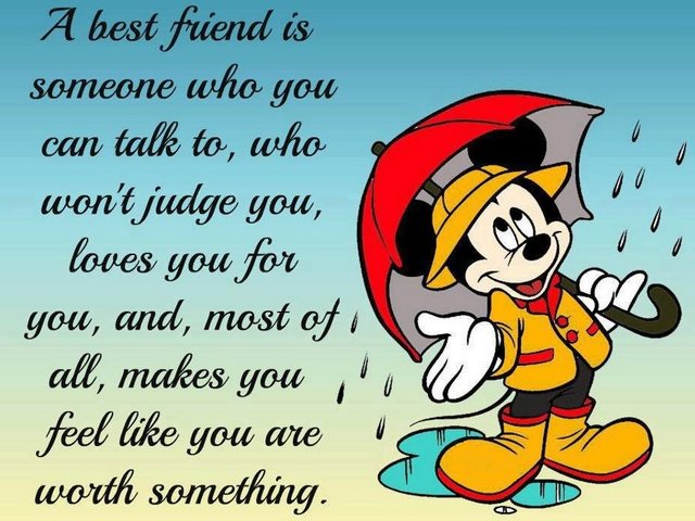 Best Friend for Life Quote - An amazing quote presented by Mickey Mouse, the favorite Disney's cartoon character with one amazing quote, which says: <br />
<br />
'A best friend is someone who you can talk to, <br />
who won't judge you, <br />
loves you for you, and, most of all, <br />
makes you feel like you are worth something.' - , best, friend, friends, life, quote, quotes, cartoon, cartoons, amazing, Mickey, Mouse, favorite, Disney, character, characters, amazing, someone, something - An amazing quote presented by Mickey Mouse, the favorite Disney's cartoon character with one amazing quote, which says: <br />
<br />
'A best friend is someone who you can talk to, <br />
who won't judge you, <br />
loves you for you, and, most of all, <br />
makes you feel like you are worth something.' Resuelve rompecabezas en línea gratis Best Friend for Life Quote juegos puzzle o enviar Best Friend for Life Quote juego de puzzle tarjetas electrónicas de felicitación  de puzzles-games.eu.. Best Friend for Life Quote puzzle, puzzles, rompecabezas juegos, puzzles-games.eu, juegos de puzzle, juegos en línea del rompecabezas, juegos gratis puzzle, juegos en línea gratis rompecabezas, Best Friend for Life Quote juego de puzzle gratuito, Best Friend for Life Quote juego de rompecabezas en línea, jigsaw puzzles, Best Friend for Life Quote jigsaw puzzle, jigsaw puzzle games, jigsaw puzzles games, Best Friend for Life Quote rompecabezas de juego tarjeta electrónica, juegos de puzzles tarjetas electrónicas, Best Friend for Life Quote puzzle tarjeta electrónica de felicitación