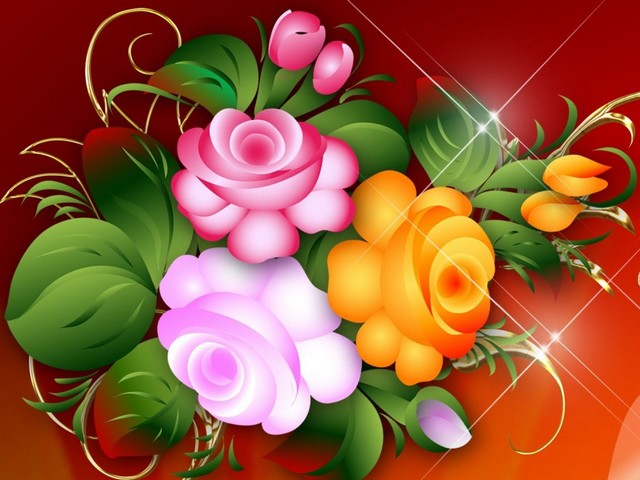 Bright Floral Wallpaper - Floral  wallpaper with a bouquet of bright and beautiful tricolor roses. - , bright, floral, wallpaper, wallpapers, cartoon, cartoons, bouquet, bouquets, beautiful, tricolor, roses, rose - Floral  wallpaper with a bouquet of bright and beautiful tricolor roses. Solve free online Bright Floral Wallpaper puzzle games or send Bright Floral Wallpaper puzzle game greeting ecards  from puzzles-games.eu.. Bright Floral Wallpaper puzzle, puzzles, puzzles games, puzzles-games.eu, puzzle games, online puzzle games, free puzzle games, free online puzzle games, Bright Floral Wallpaper free puzzle game, Bright Floral Wallpaper online puzzle game, jigsaw puzzles, Bright Floral Wallpaper jigsaw puzzle, jigsaw puzzle games, jigsaw puzzles games, Bright Floral Wallpaper puzzle game ecard, puzzles games ecards, Bright Floral Wallpaper puzzle game greeting ecard