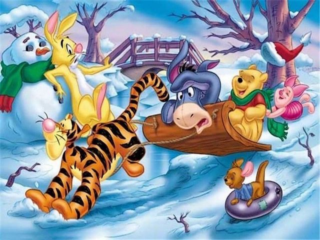 Disney Winter Wallpaper - An awesome picture for a winter wallpaper with the beloved cartoon characters created by Walt Disney Studio, the Winnie The Pooh's best friends, Tiger, Eeyore and the cute Piglet, which take fun sledding on the snowy slide. - , Disney, winter, wallpaper, wallpapers, cartoon, cartoons, awesome, picture, pictures, beloved, characters, character, Walt, Studio, Winnie, Pooh, best, friends, friend, Tiger, Eeyore, cute, Piglet, fun, snowy, slide - An awesome picture for a winter wallpaper with the beloved cartoon characters created by Walt Disney Studio, the Winnie The Pooh's best friends, Tiger, Eeyore and the cute Piglet, which take fun sledding on the snowy slide. Solve free online Disney Winter Wallpaper puzzle games or send Disney Winter Wallpaper puzzle game greeting ecards  from puzzles-games.eu.. Disney Winter Wallpaper puzzle, puzzles, puzzles games, puzzles-games.eu, puzzle games, online puzzle games, free puzzle games, free online puzzle games, Disney Winter Wallpaper free puzzle game, Disney Winter Wallpaper online puzzle game, jigsaw puzzles, Disney Winter Wallpaper jigsaw puzzle, jigsaw puzzle games, jigsaw puzzles games, Disney Winter Wallpaper puzzle game ecard, puzzles games ecards, Disney Winter Wallpaper puzzle game greeting ecard