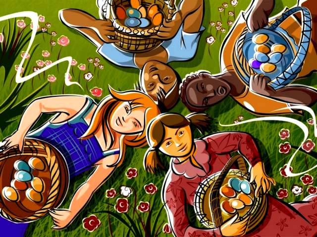 Easter Children with Baskets Colored Eggs Wallpaper - Lovely wallpaper for Easter of children with baskets, full of colored eggs. - , Easter, children, child, baskets, basket, colored, eggs, egg, wallpaper, wallpaper, cartoon, cartoons, holiday, holidays, feast, feasts, celebration, celebrations, nature, natures, season, seasons, lovely - Lovely wallpaper for Easter of children with baskets, full of colored eggs. Solve free online Easter Children with Baskets Colored Eggs Wallpaper puzzle games or send Easter Children with Baskets Colored Eggs Wallpaper puzzle game greeting ecards  from puzzles-games.eu.. Easter Children with Baskets Colored Eggs Wallpaper puzzle, puzzles, puzzles games, puzzles-games.eu, puzzle games, online puzzle games, free puzzle games, free online puzzle games, Easter Children with Baskets Colored Eggs Wallpaper free puzzle game, Easter Children with Baskets Colored Eggs Wallpaper online puzzle game, jigsaw puzzles, Easter Children with Baskets Colored Eggs Wallpaper jigsaw puzzle, jigsaw puzzle games, jigsaw puzzles games, Easter Children with Baskets Colored Eggs Wallpaper puzzle game ecard, puzzles games ecards, Easter Children with Baskets Colored Eggs Wallpaper puzzle game greeting ecard