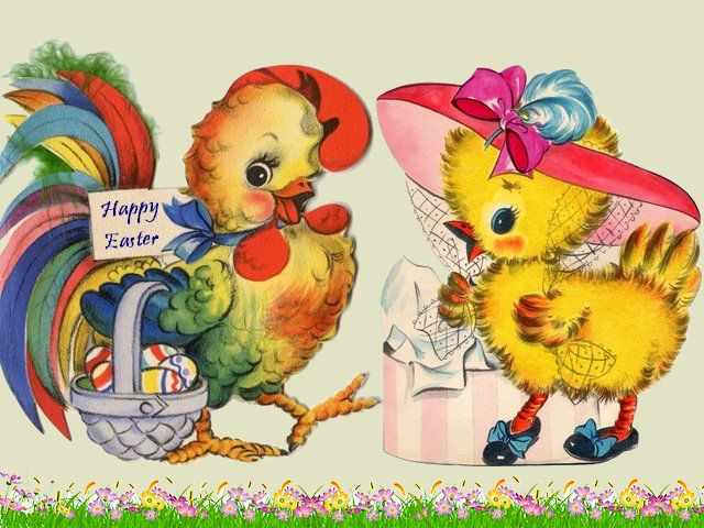 Easter Rooster and Chicken Postcard - Beautiful Easter postcard, depicting adorable rooster carrying basket with dyed eggs and lovely chicken with stunning hat. - , Easter, rooster, roosters, chicken, chickens, postcard, postcards, cartoon, cartoons, holiday, holidays, beautiful, adorable, basket, baskets, dyed, eggs, egg, lovely, stunning, hat, hats - Beautiful Easter postcard, depicting adorable rooster carrying basket with dyed eggs and lovely chicken with stunning hat. Подреждайте безплатни онлайн Easter Rooster and Chicken Postcard пъзел игри или изпратете Easter Rooster and Chicken Postcard пъзел игра поздравителна картичка  от puzzles-games.eu.. Easter Rooster and Chicken Postcard пъзел, пъзели, пъзели игри, puzzles-games.eu, пъзел игри, online пъзел игри, free пъзел игри, free online пъзел игри, Easter Rooster and Chicken Postcard free пъзел игра, Easter Rooster and Chicken Postcard online пъзел игра, jigsaw puzzles, Easter Rooster and Chicken Postcard jigsaw puzzle, jigsaw puzzle games, jigsaw puzzles games, Easter Rooster and Chicken Postcard пъзел игра картичка, пъзели игри картички, Easter Rooster and Chicken Postcard пъзел игра поздравителна картичка