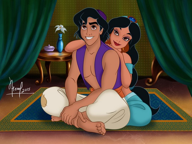 Aladdin and Jasmine by FERNL on DeviantArt - An awesome fan art by FERNL on DeviantArt, of Walt Disney's Princess Jasmine and Aladdin from the 1992 American animated musical fantasy comedy film 'Aladdin', released by Walt Disney Pictures.<br />
The film is based on the Arabian folktale 'Aladdin and the magic lamp' from the 'One Thousand and One Nights'. It  follows the story of Aladdin, a kindhearted street urchin, and the power-hungry Grand Vizier, who vie for a magic lamp, hidden within the Cave of Wonders, that has the power to make their deepest wishes come true. - , Aladdin, Jasmine, FERNL, DeviantArt, art, arts, cartoon, cartoons, awesome, fan, Walt, Disney, Princess, 1992, American, animated, musical, fantasy, comedy, film, Arabian, folktale, magic, lamp, Thousand, Nights, story, kindhearted, street, urchin, Grand, Vizier, Cave, Wonders, power, wishes, true - An awesome fan art by FERNL on DeviantArt, of Walt Disney's Princess Jasmine and Aladdin from the 1992 American animated musical fantasy comedy film 'Aladdin', released by Walt Disney Pictures.<br />
The film is based on the Arabian folktale 'Aladdin and the magic lamp' from the 'One Thousand and One Nights'. It  follows the story of Aladdin, a kindhearted street urchin, and the power-hungry Grand Vizier, who vie for a magic lamp, hidden within the Cave of Wonders, that has the power to make their deepest wishes come true. Resuelve rompecabezas en línea gratis Aladdin and Jasmine by FERNL on DeviantArt juegos puzzle o enviar Aladdin and Jasmine by FERNL on DeviantArt juego de puzzle tarjetas electrónicas de felicitación  de puzzles-games.eu.. Aladdin and Jasmine by FERNL on DeviantArt puzzle, puzzles, rompecabezas juegos, puzzles-games.eu, juegos de puzzle, juegos en línea del rompecabezas, juegos gratis puzzle, juegos en línea gratis rompecabezas, Aladdin and Jasmine by FERNL on DeviantArt juego de puzzle gratuito, Aladdin and Jasmine by FERNL on DeviantArt juego de rompecabezas en línea, jigsaw puzzles, Aladdin and Jasmine by FERNL on DeviantArt jigsaw puzzle, jigsaw puzzle games, jigsaw puzzles games, Aladdin and Jasmine by FERNL on DeviantArt rompecabezas de juego tarjeta electrónica, juegos de puzzles tarjetas electrónicas, Aladdin and Jasmine by FERNL on DeviantArt puzzle tarjeta electrónica de felicitación