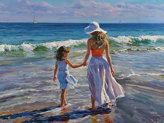 Along Seashore by Vladimir Volegov puzzle game 