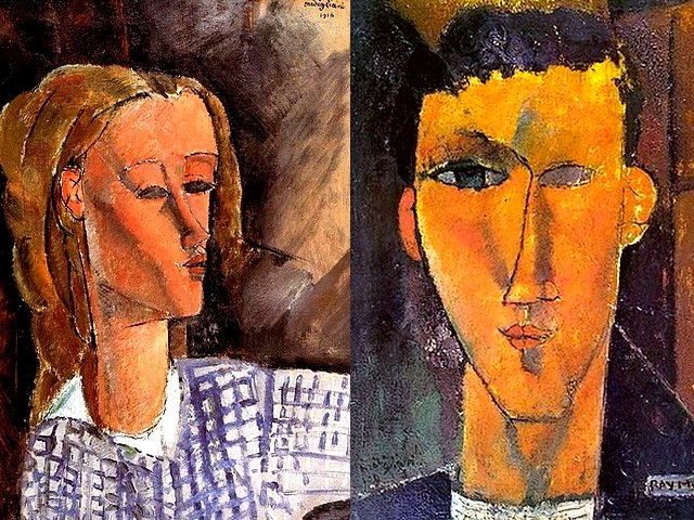 Amadeo Modigliani Portrait of Beatrice Hastings and Portrait of Raymond Radiguet - Two works by Amadeo Modigliani - 'Portrait of Beatrice Hastings' (1916, oil on canvas, private collection), a talented and eccentric English woman, a circus artist, journalist, poetess, traveler, art critic, mistress and a preferred model of Modigliani, and 'Portrait of Raymond Radiguet' (1915, oil on canvas, private collection), a French author (1903-1923) associated with the Modernist set, friend of Picasso, Max Jacob, Jean Hugo, Juan Gris and especially of Jean Cocteau, who became his mentor. - , Amadeo, Modigliani, portrait, portraits, Beatrice, Hastings, Raymond, Radiguet, art, arts, painter, painters, artist, artists, sculptor, sculptors, Expressionist, Expressionists, works, work, 1916, oil, canvas, canvases, private, collection, collections, talented, eccentric, English, woman, women, circus, journalist, journalists, poetess, poets, traveler, travelers, critic, critics, mistress, mistresses, preferred, model, models, 1915, French, author, autors, Modernist, set, sets, friend, friends, Picasso, Max, Jacob, Jean, Hugo, Juan, Gris, especially, Cocteau, mentor, mentors - Two works by Amadeo Modigliani - 'Portrait of Beatrice Hastings' (1916, oil on canvas, private collection), a talented and eccentric English woman, a circus artist, journalist, poetess, traveler, art critic, mistress and a preferred model of Modigliani, and 'Portrait of Raymond Radiguet' (1915, oil on canvas, private collection), a French author (1903-1923) associated with the Modernist set, friend of Picasso, Max Jacob, Jean Hugo, Juan Gris and especially of Jean Cocteau, who became his mentor. Solve free online Amadeo Modigliani Portrait of Beatrice Hastings and Portrait of Raymond Radiguet puzzle games or send Amadeo Modigliani Portrait of Beatrice Hastings and Portrait of Raymond Radiguet puzzle game greeting ecards  from puzzles-games.eu.. Amadeo Modigliani Portrait of Beatrice Hastings and Portrait of Raymond Radiguet puzzle, puzzles, puzzles games, puzzles-games.eu, puzzle games, online puzzle games, free puzzle games, free online puzzle games, Amadeo Modigliani Portrait of Beatrice Hastings and Portrait of Raymond Radiguet free puzzle game, Amadeo Modigliani Portrait of Beatrice Hastings and Portrait of Raymond Radiguet online puzzle game, jigsaw puzzles, Amadeo Modigliani Portrait of Beatrice Hastings and Portrait of Raymond Radiguet jigsaw puzzle, jigsaw puzzle games, jigsaw puzzles games, Amadeo Modigliani Portrait of Beatrice Hastings and Portrait of Raymond Radiguet puzzle game ecard, puzzles games ecards, Amadeo Modigliani Portrait of Beatrice Hastings and Portrait of Raymond Radiguet puzzle game greeting ecard