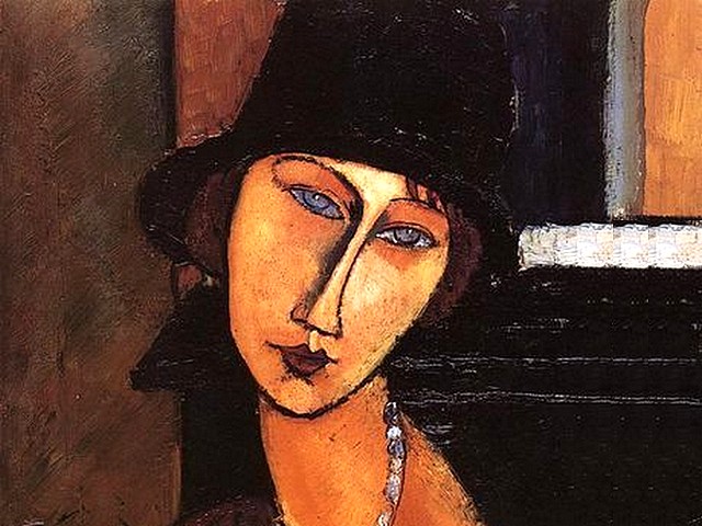 Amedeo Modigliani Jeanne Hebuterne Au Chapeau - A fragment from the portrait of 'Jeanne Hebuterne (Au Chapeau)', (1917, painting oil on panel, known as 'Jeanne Hebuterne with Hat and Necklace' or 'Jeanne Ha Cloche'), one of the first portraits Amedeo Modigliani has painted of his lover, the woman whose image has defined his art. - , Amedeo, Modigliani, Jeanne, Hebuterne, AuChapeau, art, arts, painter, painters, artist, artists, sculptor, sculptors, Expressionist, Expressionists, fragment, fragments, portrait, portraits, 1917, painting, paintings, oil, panel, panels, hat, hats, necklace, necklaces, HaCloche, first, lover, lovers, woman, women, image, images - A fragment from the portrait of 'Jeanne Hebuterne (Au Chapeau)', (1917, painting oil on panel, known as 'Jeanne Hebuterne with Hat and Necklace' or 'Jeanne Ha Cloche'), one of the first portraits Amedeo Modigliani has painted of his lover, the woman whose image has defined his art. Lösen Sie kostenlose Amedeo Modigliani Jeanne Hebuterne Au Chapeau Online Puzzle Spiele oder senden Sie Amedeo Modigliani Jeanne Hebuterne Au Chapeau Puzzle Spiel Gruß ecards  from puzzles-games.eu.. Amedeo Modigliani Jeanne Hebuterne Au Chapeau puzzle, Rätsel, puzzles, Puzzle Spiele, puzzles-games.eu, puzzle games, Online Puzzle Spiele, kostenlose Puzzle Spiele, kostenlose Online Puzzle Spiele, Amedeo Modigliani Jeanne Hebuterne Au Chapeau kostenlose Puzzle Spiel, Amedeo Modigliani Jeanne Hebuterne Au Chapeau Online Puzzle Spiel, jigsaw puzzles, Amedeo Modigliani Jeanne Hebuterne Au Chapeau jigsaw puzzle, jigsaw puzzle games, jigsaw puzzles games, Amedeo Modigliani Jeanne Hebuterne Au Chapeau Puzzle Spiel ecard, Puzzles Spiele ecards, Amedeo Modigliani Jeanne Hebuterne Au Chapeau Puzzle Spiel Gruß ecards