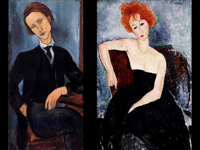 Amedeo Modigliani Pierre Edouard Baranowski and Young Redhead in an Evening Dress - Portraits painted by Amedeo Modigliani of 'Pierre Edouard Baranowski'(1918, artist - Bara) and of a female model 'Young redhead in an Evening Dress' (1918, oil on canvas, Barnes Foundation, Merion, Pennsylvania), in his favourite coppery red tones and soft contours. - , Amedeo, Modigliani, Pierre, Edouard, Baranowski, young, redhead, evening, dress, dresses, art, arts, painter, painters, artist, artists, sculptor, sculptors, Expressionist, Expressionists, portraits, portrait, Bara, female, model, models, 1918, oil, canvas, Barnes, Foundation, Merion, Pennsylvania, favourite, coppery, red, tones, tone, soft, contours, contour - Portraits painted by Amedeo Modigliani of 'Pierre Edouard Baranowski'(1918, artist - Bara) and of a female model 'Young redhead in an Evening Dress' (1918, oil on canvas, Barnes Foundation, Merion, Pennsylvania), in his favourite coppery red tones and soft contours. Solve free online Amedeo Modigliani Pierre Edouard Baranowski and Young Redhead in an Evening Dress puzzle games or send Amedeo Modigliani Pierre Edouard Baranowski and Young Redhead in an Evening Dress puzzle game greeting ecards  from puzzles-games.eu.. Amedeo Modigliani Pierre Edouard Baranowski and Young Redhead in an Evening Dress puzzle, puzzles, puzzles games, puzzles-games.eu, puzzle games, online puzzle games, free puzzle games, free online puzzle games, Amedeo Modigliani Pierre Edouard Baranowski and Young Redhead in an Evening Dress free puzzle game, Amedeo Modigliani Pierre Edouard Baranowski and Young Redhead in an Evening Dress online puzzle game, jigsaw puzzles, Amedeo Modigliani Pierre Edouard Baranowski and Young Redhead in an Evening Dress jigsaw puzzle, jigsaw puzzle games, jigsaw puzzles games, Amedeo Modigliani Pierre Edouard Baranowski and Young Redhead in an Evening Dress puzzle game ecard, puzzles games ecards, Amedeo Modigliani Pierre Edouard Baranowski and Young Redhead in an Evening Dress puzzle game greeting ecard