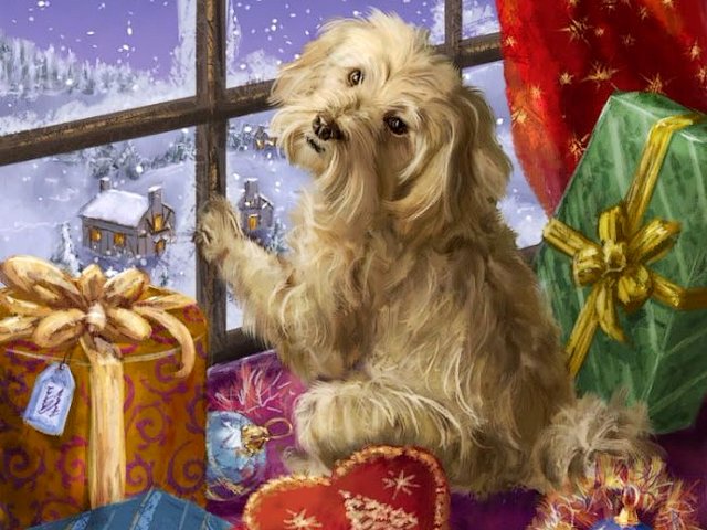 Awaiting Christmas by Marcello Corti - Beatiful illustration by the Italian artist Marcello Corti, with charming puppy sitting infront of window awaiting Christmas. Each painting by Marcello Corti has its own fabulous life, that return us for a moment to childhood. - , Awaiting, Christmas, Marcello, Corti, art, arts, holiday, holidays, beatiful, illustration, illustrations, Italian, artist, artists, charming, puppy, puppies, window, windows, painting, paintings, fabulous, life, childhood - Beatiful illustration by the Italian artist Marcello Corti, with charming puppy sitting infront of window awaiting Christmas. Each painting by Marcello Corti has its own fabulous life, that return us for a moment to childhood. Solve free online Awaiting Christmas by Marcello Corti puzzle games or send Awaiting Christmas by Marcello Corti puzzle game greeting ecards  from puzzles-games.eu.. Awaiting Christmas by Marcello Corti puzzle, puzzles, puzzles games, puzzles-games.eu, puzzle games, online puzzle games, free puzzle games, free online puzzle games, Awaiting Christmas by Marcello Corti free puzzle game, Awaiting Christmas by Marcello Corti online puzzle game, jigsaw puzzles, Awaiting Christmas by Marcello Corti jigsaw puzzle, jigsaw puzzle games, jigsaw puzzles games, Awaiting Christmas by Marcello Corti puzzle game ecard, puzzles games ecards, Awaiting Christmas by Marcello Corti puzzle game greeting ecard
