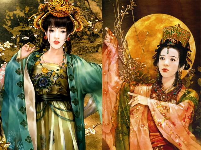 Chinese Beauties Mei Fei and Diao Chan by Der Jen - 'Mei Fei and Diao Chan', portraits of Chinese beauties in magnificent national costumes by Der Jen (Dezhen), the Taiwanese artist. - , Chinese, beauties, beauty, Mei, Fei, Diao, Chan, Der, Jen, art, arts, portraits, portrait, magnificent, national, costumes, costume, Dezhen, Taiwanese, artist, artists - 'Mei Fei and Diao Chan', portraits of Chinese beauties in magnificent national costumes by Der Jen (Dezhen), the Taiwanese artist. Подреждайте безплатни онлайн Chinese Beauties Mei Fei and Diao Chan by Der Jen пъзел игри или изпратете Chinese Beauties Mei Fei and Diao Chan by Der Jen пъзел игра поздравителна картичка  от puzzles-games.eu.. Chinese Beauties Mei Fei and Diao Chan by Der Jen пъзел, пъзели, пъзели игри, puzzles-games.eu, пъзел игри, online пъзел игри, free пъзел игри, free online пъзел игри, Chinese Beauties Mei Fei and Diao Chan by Der Jen free пъзел игра, Chinese Beauties Mei Fei and Diao Chan by Der Jen online пъзел игра, jigsaw puzzles, Chinese Beauties Mei Fei and Diao Chan by Der Jen jigsaw puzzle, jigsaw puzzle games, jigsaw puzzles games, Chinese Beauties Mei Fei and Diao Chan by Der Jen пъзел игра картичка, пъзели игри картички, Chinese Beauties Mei Fei and Diao Chan by Der Jen пъзел игра поздравителна картичка