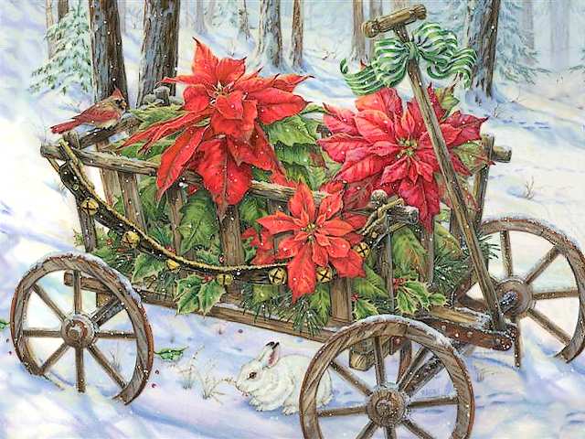 Christmas Cart with Poinsettia by Donna Race - Beautiful drawing on Christmas theme, with a small wooden cart and magnificent poinsettia, painted by Donna Race, an American illustrator, designer and painter. - , Christmas, cart, carts, poinsettia, Donna, Race, art, arts, holiday, holidays, cartoons, cartoon, feast, feasts, party, parties, festivity, festivities, celebration, celebrations, seasons, season, beautiful, drawing, drawings, theme, themes, small, wooden, magnificent, American, illustrator, illustrators, designer, designers, painter, painters - Beautiful drawing on Christmas theme, with a small wooden cart and magnificent poinsettia, painted by Donna Race, an American illustrator, designer and painter. Lösen Sie kostenlose Christmas Cart with Poinsettia by Donna Race Online Puzzle Spiele oder senden Sie Christmas Cart with Poinsettia by Donna Race Puzzle Spiel Gruß ecards  from puzzles-games.eu.. Christmas Cart with Poinsettia by Donna Race puzzle, Rätsel, puzzles, Puzzle Spiele, puzzles-games.eu, puzzle games, Online Puzzle Spiele, kostenlose Puzzle Spiele, kostenlose Online Puzzle Spiele, Christmas Cart with Poinsettia by Donna Race kostenlose Puzzle Spiel, Christmas Cart with Poinsettia by Donna Race Online Puzzle Spiel, jigsaw puzzles, Christmas Cart with Poinsettia by Donna Race jigsaw puzzle, jigsaw puzzle games, jigsaw puzzles games, Christmas Cart with Poinsettia by Donna Race Puzzle Spiel ecard, Puzzles Spiele ecards, Christmas Cart with Poinsettia by Donna Race Puzzle Spiel Gruß ecards