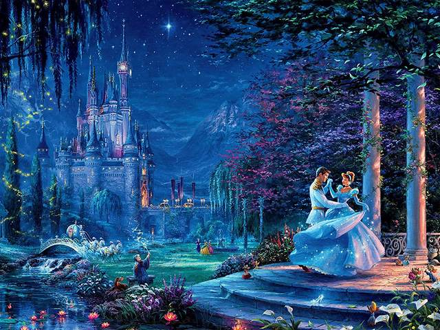 Cinderella dancing in the Starlight by Thomas Kinkade - 'Cinderella dancing in the Starlight' is a magnificent painting by Thomas Kinkade Studios, recreating the wonderful story of love and dreams for a better life, based on Disney's film Cinderella (1950).<br />
For as the story goes, before the clock tower strikes midnight, when the Cinderella’s magical night with Prince Charming seem to be coming to an end, the glass slipper left on the steps, will help to reveal the true identity of this beautiful maiden. - , Cinderella, starlight, Thomas, Kinkade, art, arts, magnificent, painting, paintings, Studios, wonderful, story, love, dreams, dream, life, Disney, film, films, 1950, story, clock, tower, midnight, magical, night, Prince, Charming, end, glass, slipper, steps, identity, beautiful, maiden - 'Cinderella dancing in the Starlight' is a magnificent painting by Thomas Kinkade Studios, recreating the wonderful story of love and dreams for a better life, based on Disney's film Cinderella (1950).<br />
For as the story goes, before the clock tower strikes midnight, when the Cinderella’s magical night with Prince Charming seem to be coming to an end, the glass slipper left on the steps, will help to reveal the true identity of this beautiful maiden. Resuelve rompecabezas en línea gratis Cinderella dancing in the Starlight by Thomas Kinkade juegos puzzle o enviar Cinderella dancing in the Starlight by Thomas Kinkade juego de puzzle tarjetas electrónicas de felicitación  de puzzles-games.eu.. Cinderella dancing in the Starlight by Thomas Kinkade puzzle, puzzles, rompecabezas juegos, puzzles-games.eu, juegos de puzzle, juegos en línea del rompecabezas, juegos gratis puzzle, juegos en línea gratis rompecabezas, Cinderella dancing in the Starlight by Thomas Kinkade juego de puzzle gratuito, Cinderella dancing in the Starlight by Thomas Kinkade juego de rompecabezas en línea, jigsaw puzzles, Cinderella dancing in the Starlight by Thomas Kinkade jigsaw puzzle, jigsaw puzzle games, jigsaw puzzles games, Cinderella dancing in the Starlight by Thomas Kinkade rompecabezas de juego tarjeta electrónica, juegos de puzzles tarjetas electrónicas, Cinderella dancing in the Starlight by Thomas Kinkade puzzle tarjeta electrónica de felicitación