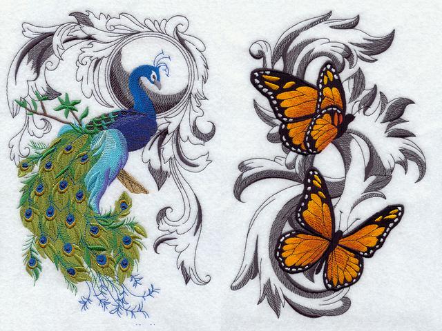 Easter Decoration Peacock and Monarch Butterflies Machine Embroidery - Charming machine embroidery with an elegant design of peacock with a photorealistic image of the beautiful colourfully contrasting tail feathers and richly coloured Monarch butterflies in flight, dancing  on an ornamental background. The butterfly is a classic symbol of the new life, born from a caterpillar, which 'dies' after that. These handmade works of art, used as an Easter's decoration, bring home beauty of spring and renewing of the nature, filled with hope, joy and warmth. - , peacock, peacocks, Monarch, butterflies, butterfly, machine, embroidery, art, arts, holiday, holidays, elegant, design, designs, photorealistic, image, images, beautiful, colourfully, tail, tails, feathers, feather, richly, coloured, flight, flights, ornamental, background, backgrounds, classic, symbol, symbols, new, life, caterpillar, caterpillars, handmade, works, work, home, homes, beauty, spring, renewing, nature, hope, joy, warmth - Charming machine embroidery with an elegant design of peacock with a photorealistic image of the beautiful colourfully contrasting tail feathers and richly coloured Monarch butterflies in flight, dancing  on an ornamental background. The butterfly is a classic symbol of the new life, born from a caterpillar, which 'dies' after that. These handmade works of art, used as an Easter's decoration, bring home beauty of spring and renewing of the nature, filled with hope, joy and warmth. Resuelve rompecabezas en línea gratis Easter Decoration Peacock and Monarch Butterflies Machine Embroidery juegos puzzle o enviar Easter Decoration Peacock and Monarch Butterflies Machine Embroidery juego de puzzle tarjetas electrónicas de felicitación  de puzzles-games.eu.. Easter Decoration Peacock and Monarch Butterflies Machine Embroidery puzzle, puzzles, rompecabezas juegos, puzzles-games.eu, juegos de puzzle, juegos en línea del rompecabezas, juegos gratis puzzle, juegos en línea gratis rompecabezas, Easter Decoration Peacock and Monarch Butterflies Machine Embroidery juego de puzzle gratuito, Easter Decoration Peacock and Monarch Butterflies Machine Embroidery juego de rompecabezas en línea, jigsaw puzzles, Easter Decoration Peacock and Monarch Butterflies Machine Embroidery jigsaw puzzle, jigsaw puzzle games, jigsaw puzzles games, Easter Decoration Peacock and Monarch Butterflies Machine Embroidery rompecabezas de juego tarjeta electrónica, juegos de puzzles tarjetas electrónicas, Easter Decoration Peacock and Monarch Butterflies Machine Embroidery puzzle tarjeta electrónica de felicitación